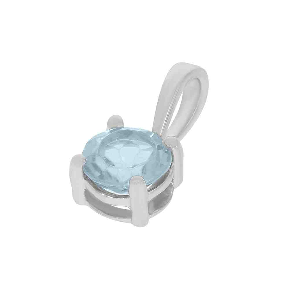 Aquamarine Gemstone Pendant PD31344A AQUAMARINE